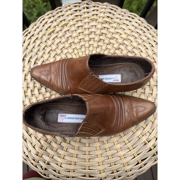 Vintage Guess by Georges Marciano Women’s Size 5.5 Brown Leather Ankle Booties - Picture 11 of 15